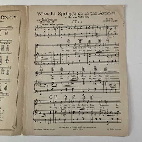 1910s 20s Vintage Sheet Music  Rudy Vallee Ziegfeld Follies Ramona WeeWee Marie - Picture 14 of 15